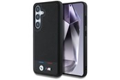 Mobil - Deksel og etui - BMW Leather Tricolor Stripe MagSafe Case for Samsung Galaxy S25 - Black - 3666339448790