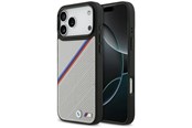 Mobil - Deksel og etui - BMW M Tricolor Metal Logo MagSafe Case for iPhone 17 Pro Max - Gray - 3666339480394