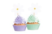 Leketøy - Globos Daisies Cake Picks - 12 pcs. - 7163