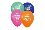 Leketøy - Globos 12 Inch Happy Birthday Balloons - 8 pcs. - 7176