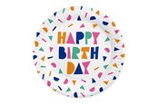 Leketøy - Globos Paper Plates 23cm Happy Birthday - 8 pcs. - 7178