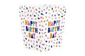 Leketøy - Globos Happy Birthday Paper Snack Boxes - 8 pcs. - 7182