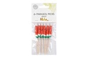 Leketøy - Globos Aloha Paper Parasol Cocktail Picks - 8cm - 9327