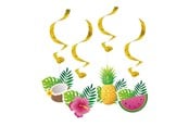 Leketøy - Globos Hanging Decoration Swirls Aloha - 4 pcs. - 9346
