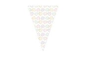 Leketøy - Globos Paper Flag Garland Watercolors Hearts - 6m - 4480