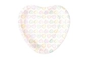 Leketøy - Globos Paper Plates 23cm Heart-Shaped Watercolors Hearts - 8 pcs. - 4484