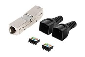 Nettverkskabel - Lanberg network coupler - black silver - Svart - PL2S6-6000TL