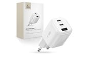 Mobil - Adaptere og ladere - Tech-Protect NCA100W-GaN 3-Port PD 3.2 100W / QC3.0 Wall Charger - White - 5906302323425