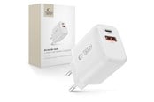 Mobil - Adaptere og ladere - Tech-Protect NCA65W-GAN 2-Port PD 65W / QC3.0 2-Port Wall Charger - White - 5906302339822
