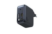 Mobil - Adaptere og ladere - Baseus EnerCore CJ11 100W Wall Charger with USB-A and USB-C Ports and Retractable USB-C Cable - Black - E0120M00