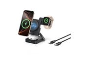 Mobil - Adaptere og ladere - Baseus PicoGo AF21 3-in-1 Qi2.2 35W Wireless Charger with 1m USB-C Cable - Black - E0205402