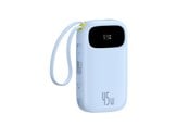 Nødlader - Baseus EnerFill FC31 QPow3 20000mAh 45W Power Bank with Display with USB-C and Lightning Cables - Blue - E0028D03
