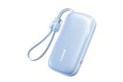 Nødlader - Baseus EnerFill FC21 Qpow 3 Ultra 10000mAh 45W Power Bank with Detachable USB-C/ Lightning Cable - Blue - E0027Q03