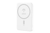 Nødlader - Dudao K14S Magnetic Power Bank 20W 5000mAh 1x USB-A 1x USB-C - White - 6977196685721