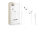 Hodetelefoner - Tech-Protect Ultraboost Core G3 USB-C Wired Headphones - White - 5906302324231