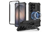 Mobil - Deksel og etui - Tech-Protect MagBlast MagSafe Case + Tempered Glass 2-Pack for Samsung Galaxy S26 Ultra - Black - 5906302323739