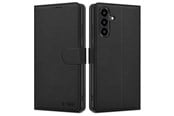 Mobil - Deksel og etui - Tech-Protect Wallet Case for Samsung Galaxy A36 5G - Matte Black - 5906302361113