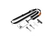 Mobil - Andre tilbehør - Tech-Protect C9S Rope Crossbody Phone Lanyard - Black and Orange - 5906302323753