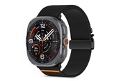 Smartklokke - Tilbehør - Tech-Protect Nylon Clasp for Samsung Galaxy Watch Ultra/Ultra2 47mm - Black - 5906302325795