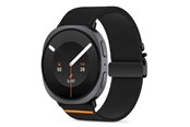 Smartklokke - Tilbehør - Tech-Protect Nylon Clasp Strap for Samsung Galaxy Watch 8/9 - 40/44/46mm - Black - 5906302325726