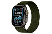 Smartklokke - Tilbehør - Tech-Protect Nylon Sport Band for Apple Watch 44 / 45 / 46 / 49 mm - Dark Green - 5906302325467