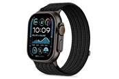 Smartklokke - Tilbehør - Tech-Protect Nylon Sport Strap for Apple Watch 44 / 45 / 46 / 49 mm - Black - 5906302325443