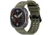 Smartklokke - Tilbehør - Tech-Protect Silicone Air Strap for Samsung Galaxy Watch Ultra/Ultra2 47mm - Olive - 5906302341405