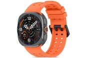 Smartklokke - Tilbehør - Tech-Protect Silicone Air Strap for Samsung Galaxy Watch Ultra/Ultra2 47mm - Orange - 5906302341412