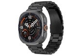 Smartklokke - Tilbehør - Tech-Protect Stainless Steel Bracelet for Samsung Galaxy Watch Ultra/Ultra2/Ultra2 47mm - Black - 5906302324651