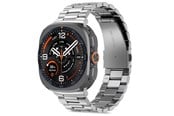 Smartklokke - Tilbehør - Tech-Protect Stainless Steel Bracelet for Samsung Galaxy Watch Ultra/Ultra2 47mm - Silver - 5906302325573