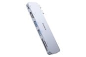 USB-hub - Baseus UltraJoy Series 6-in-1 USB-C 40 Gb/s USB 3.0 HDMI 4K USB Hub with SD and microSD Reader - Gray USB-hub - B00052802811-04