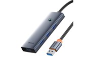 USB-hub - Baseus UltraJoy Series USB-A hub 4xUSB-A 3.0 1xUSB-C 5V 50cm - gray USB-hub - B0005280B811-04