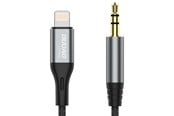 USB - Dudao L11PRO Lightning to mini jack 3.5mm audio cable 1m - Gray - 6976625335596