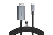 USB - Tech-Protect UltraBoost USB-C to HDMI 2.1 Cable 200 cm 8K 60HZ - Gray - 5906302323920