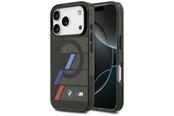 Mobil - Deksel og etui - BMW M IML Metal Buttons Tricolor Lines MagSafe Case for iPhone 17 Pro - Black - 3666339487423