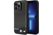 Mobil - Deksel og etui - BMW Leather Carbon Case for iPhone 13 Pro Max - Black - 3666339125431