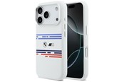 Mobil - Deksel og etui - BMW M Silicon Horizontal Line MagSafe Case for iPhone 17 Pro - White - 3666339484705