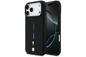 Mobil - Deksel og etui - BMW M Silicon Tricolor Line MagSafe Case for iPhone 17 Pro Max - Black - 3666339484873