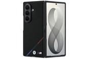 Mobil - Deksel og etui - BMW M Leather Perforated Tricolor Stripe Metal Logos MagSafe Case for Samsung Galaxy Z Fold 8 Ultra - Black - 3666339662639