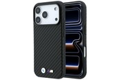 Mobil - Deksel og etui - BMW M Carbon Metal Logo MagSafe Case for iPhone 17 Pro / 18 Pro - Black - 3666339666231