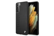Mobil - Deksel og etui - BMW Signature Logo Imprint Case for Samsung Galaxy S21+ - Black - 3700740497272