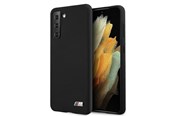 Mobil - Deksel og etui - BMW Silicone M Collection Case for Samsung Galaxy S21+ - Black - 3700740497609