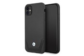 Mobil - Deksel og etui - BMW Leather Perforate Case for iPhone 11 / Xr - Black - 3666339011802