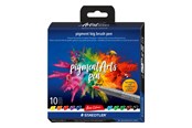 Skrive- & Tegneverktøy - Staedtler Pigment Brush pen big basic 10 pcs. - 373 C10-1