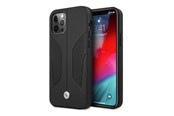 Mobil - Deksel og etui - BMW Leather Perforated Sides Case for iPhone 12 Pro Max - Black - 3666339011000