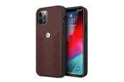 Mobil - Deksel og etui - BMW Leather Curve Perforate Case for iPhone 12 Pro Max - Red - 3666339010881
