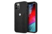 Mobil - Deksel og etui - BMW Leather Curve Perforate Case for iPhone 12 / iPhone 12 Pro - Black - 3666339010904
