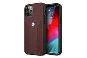 Mobil - Deksel og etui - BMW Leather Curve Perforate Case for iPhone 12 / iPhone 12 Pro - Red - 3666339010874