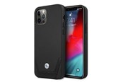Mobil - Deksel og etui - BMW Leather Perforate Case for iPhone 12 / iPhone 12 Pro - Black - 3666339010812