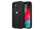 Mobil - Deksel og etui - BMW Leather Curve Perforate Case for iPhone 12 mini - Black - 3666339010898